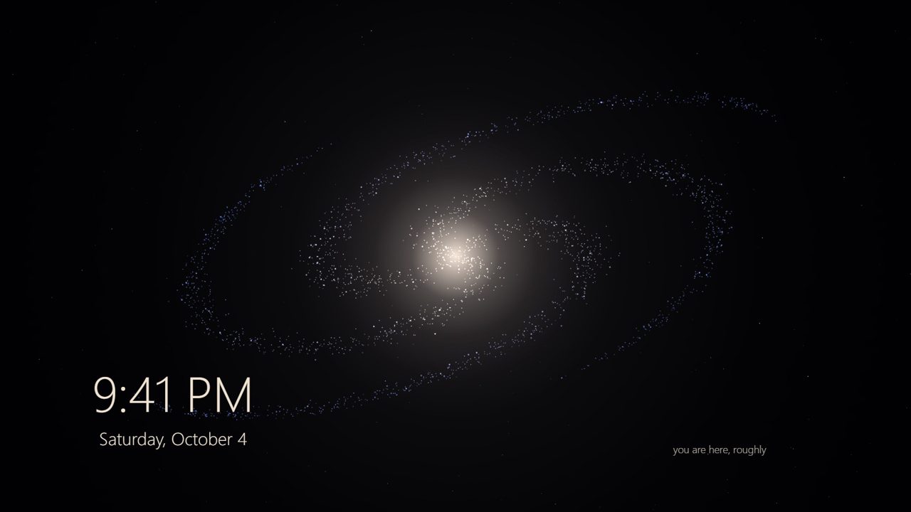 Milky Core - A turning galaxy